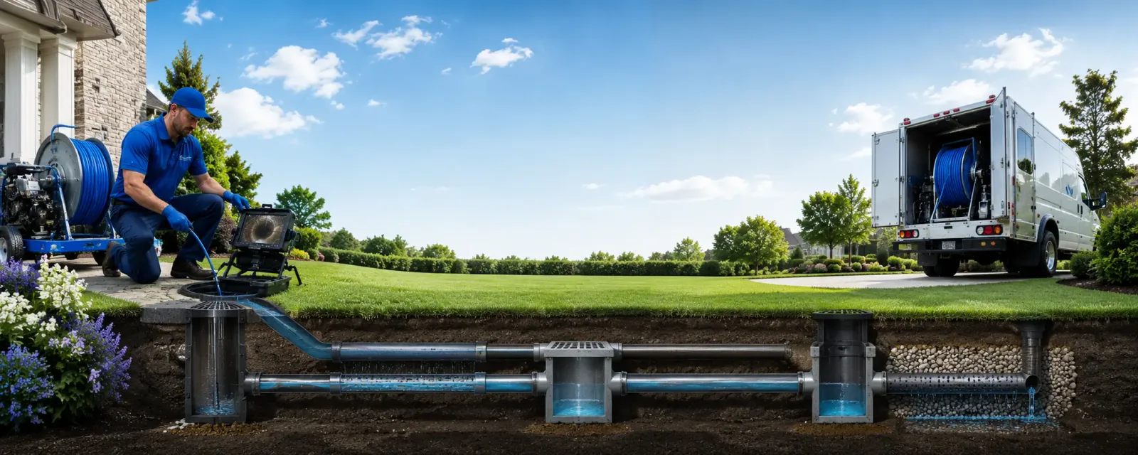 Outdoor drain cleaning information for Eastport, NY